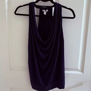 Boston Proper Navy Draped Halter Top – Size S